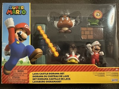 Nintendo Super Mario Lava Castle Diorama Play Set 2.5'' Figuren - mit OVP