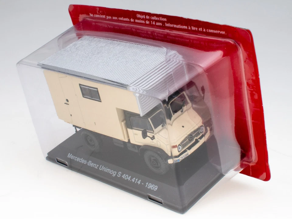 Autocaravana Mercedes Unimog 1969 cámper modelo diecast Hachette 1:43 Foto 3 de 3