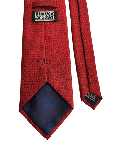 CRAVATTA LUCIANO SOPRANI MADE IN ITALY SETA TIE SILK SOIE KRAWATTE UOMO