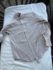 Ball & Buck Anglers Shirt Cotton Linen Blend Tag Size S USA Made