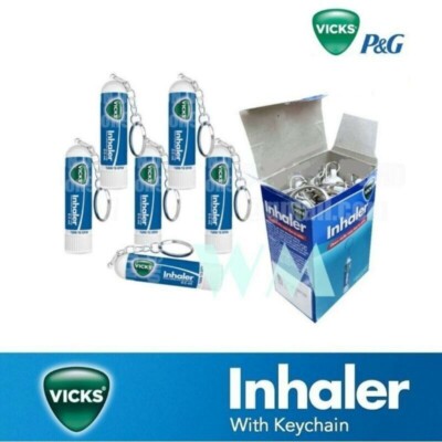 Vicks Schlüsselanhänger Inhalator Linderung bei kalten Nasennebenhöhlen verst...