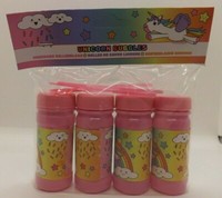 4 X Seifenblasen Bubbles Einhorn Mitgebsel Kindergeburtstag