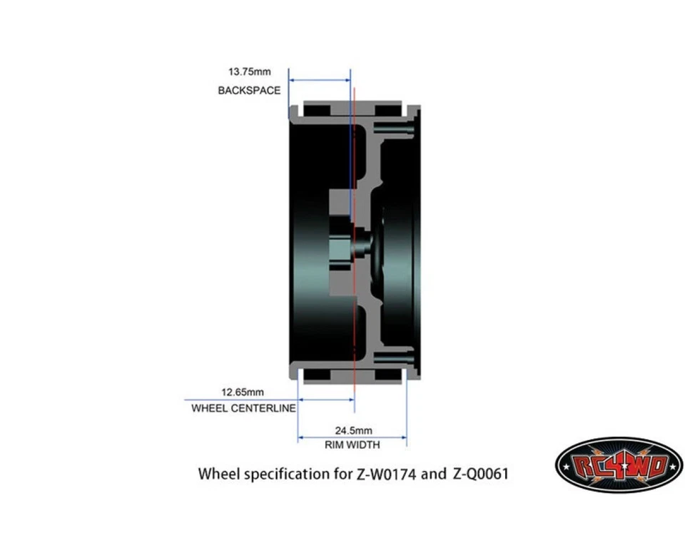 RC4WD Raceline Monster 2.2 Beadlock Wheels RC4ZW0174  - Bild 2 von 2