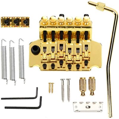 GD/SS/BK-Floyd Rose Double Locking Tremolo System Bridge for Ele Guitar Parts