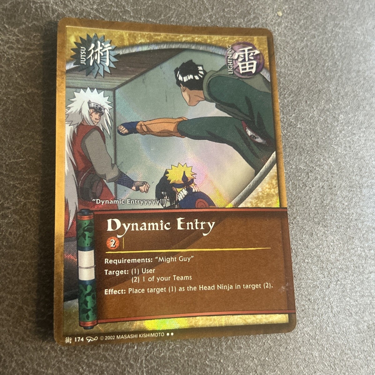 Naruto Ccg Dynamic Entry 174 Unlimited Edition Wavy Holo