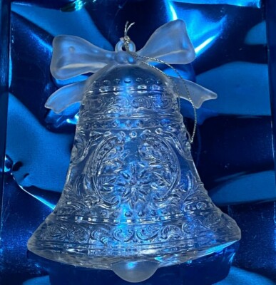 Liberty Bell Frosted Ice Sculptures Christmas Ornaments For Tree/Stocking A/7/3