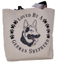 Loved By A German Shepherd Tote Bag New MADE IN USA