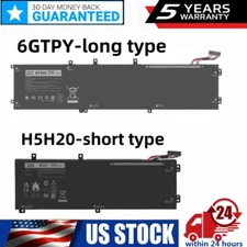 6GTPY H5H20 Battery for Dell XPS 15 9570 9560 9550 7590 Precsion 5530 5520 5510