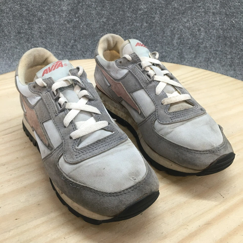 Avia Shoes Womens 7 Running Sneakers Multicolor Leather Round Toe Lace Up Logo - Image 3 of 4