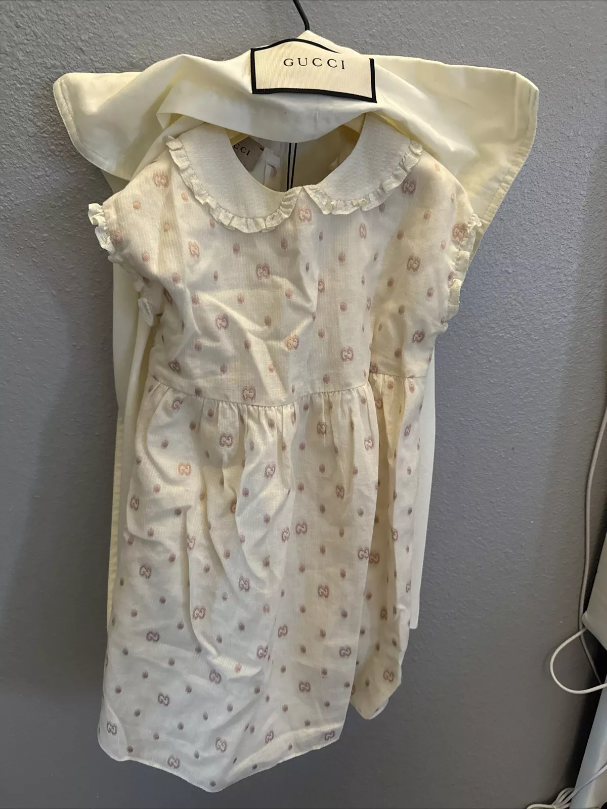 Robe enfant Gucci voile Gg Dots Fil Coupé 