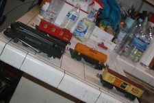 LOT OF 4 VINTAGE TRAIN TOYS