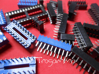DIL socket for integrated step 2.54