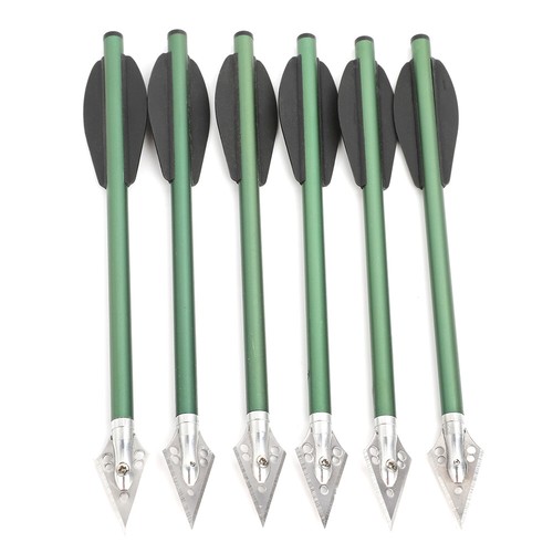 6.3'' Archery Crossbow Bolts Aluminum Arrows Blade Broadhead Hunting Target - Picture 16 of 17