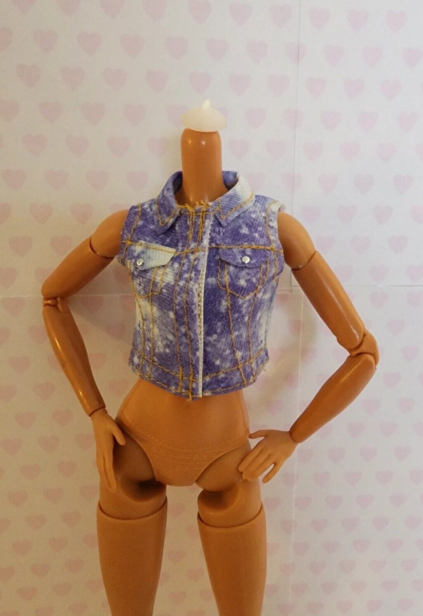 Acid wash shop barbie denim jacket