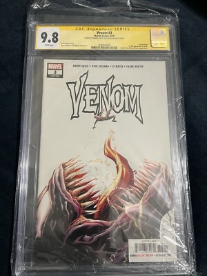 Venom 3 cgc 9.8 knull, Signed Donny Cates, 1st Appearance Of Knull 