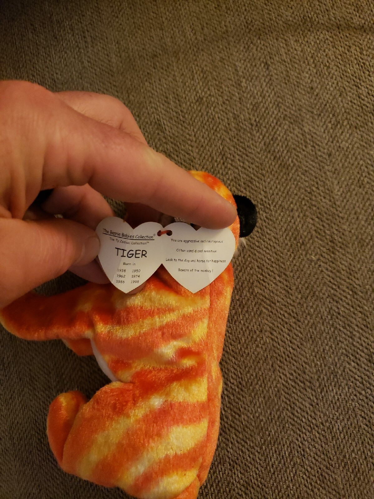 Ty Beanie Baby Zodiac Tiger eBay