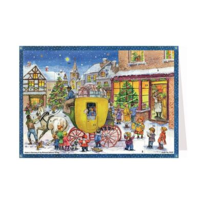 Reisebus Richard Sellmer Mini Adventskarte 105x155mm
