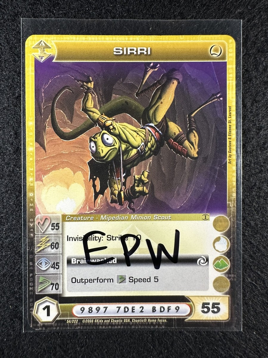 Chaotic TCG 3 Max EPW Sirri 54/222 BTD 1st Ed Common NM/LP | eBay