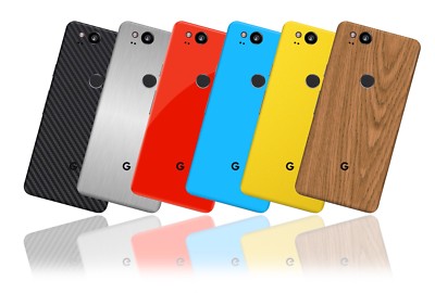 Textured Skin Aufkleber für GOOGLE PIXEL 2 - Carbon - Holz - Matt - Leder