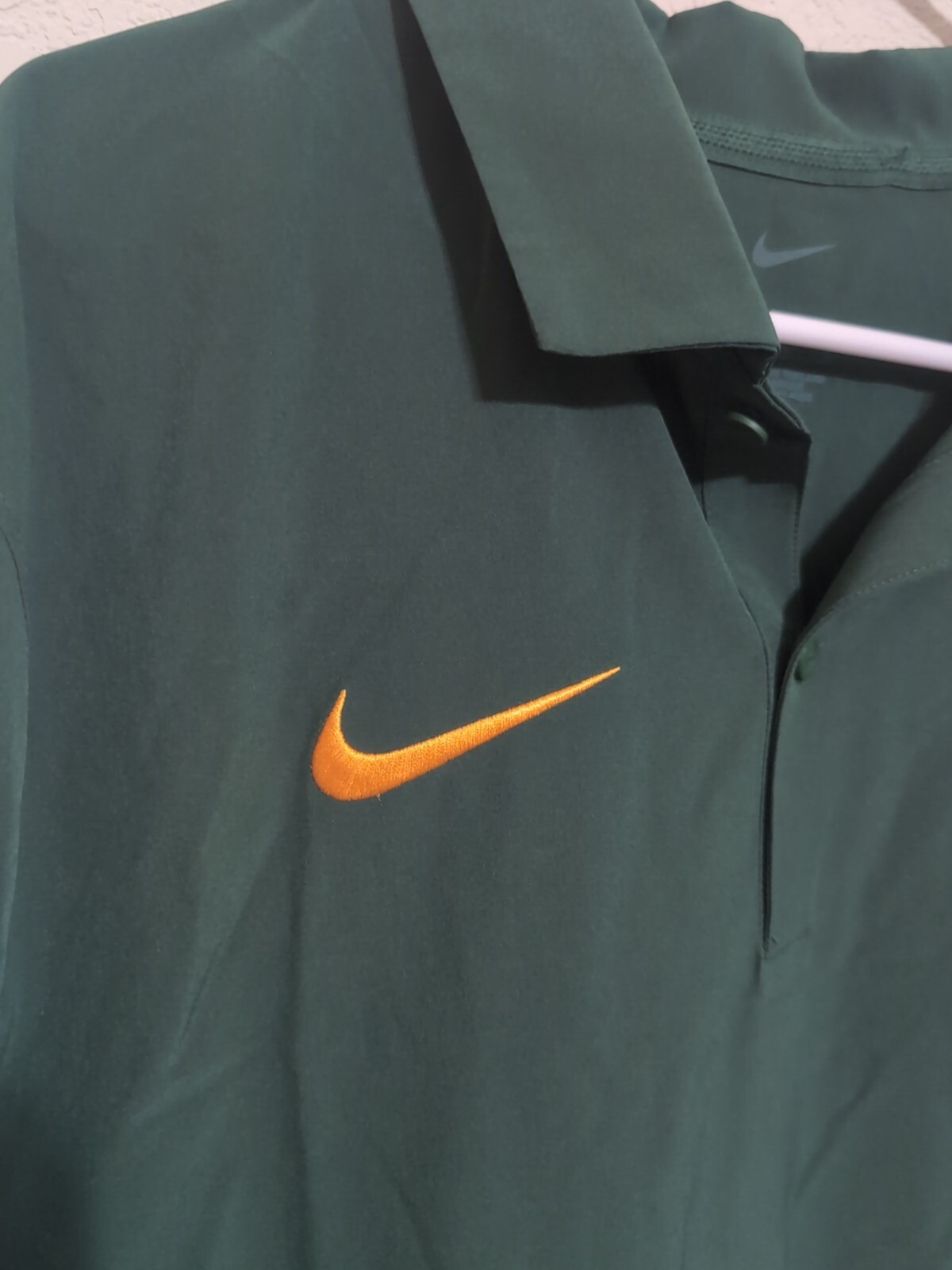 Giacca uomo Nike Coaches tessuto taglia large verde e oro nuova con etichetta foto 2