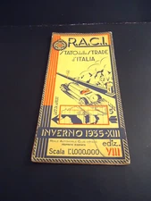 R.A. C. I. "Cara Dello Stato Delle StradeD'Italia" Inverno 1935 Esso