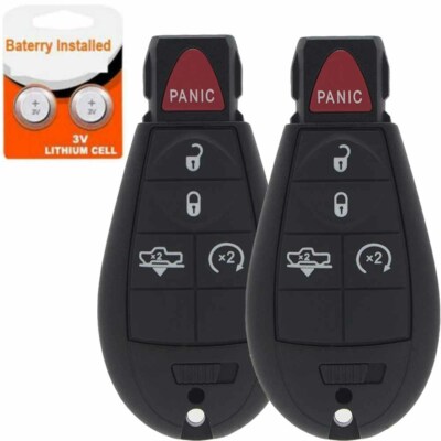 2 Remote Control Key Fob For 2014 2015 2016 2017 2018 2019 Dodge Ram 1500 2500