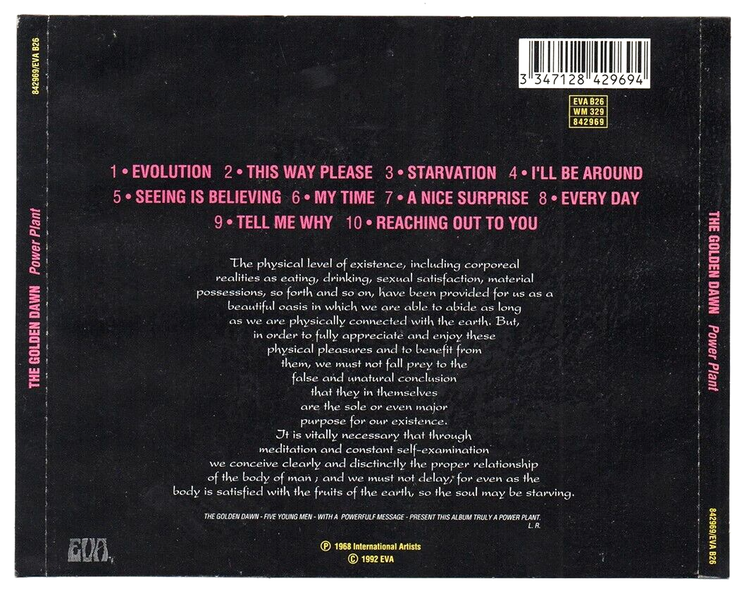 THE GOLDEN DAWN The Power Plant 1992 Rare M- OOP CD Reissue US Psych | eBay