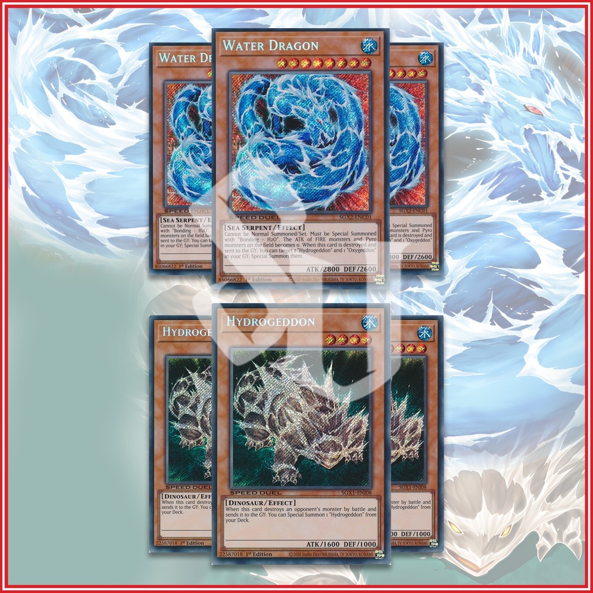 YuGiOh Water Dragon & Hydrogeddon Deck 6 | Secret Rare 1st Edition Sebastian