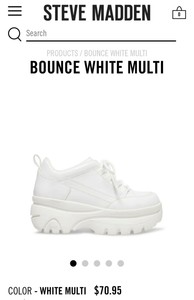 steve madden bounce white multi