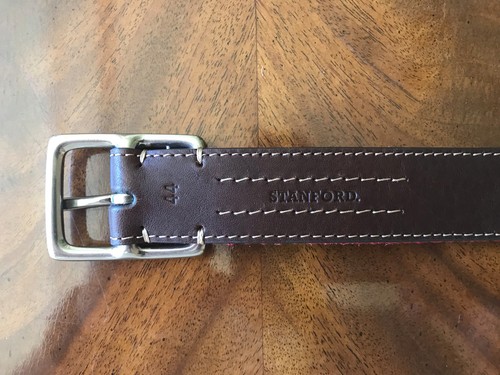Stanford University Belt Size 44 Originally $80 by Jack Mason - Picture 3 of 6