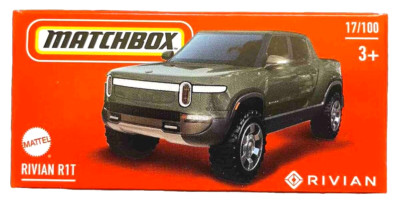 Matchbox Rivian R1T 17/100 '24 Power Grabs 1:64 Modellauto Spielzeug Elektroauto