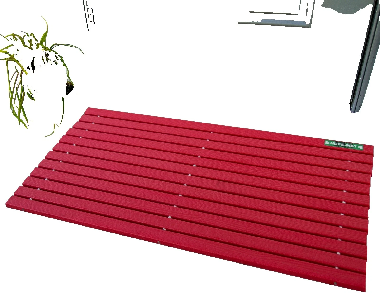 Puerta a rayas de polietileno tapetes y alfombras de piso