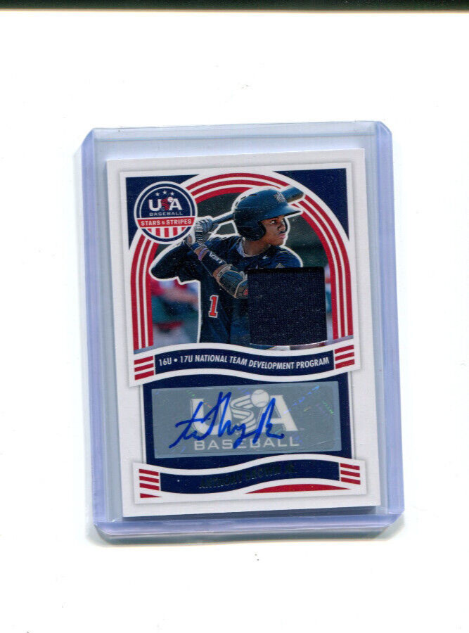 2024 Panini Stars and Stripes 16U 17U Autographs Anthony Brown Jr Auto Jersey