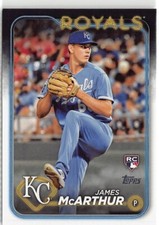 2024 Topps | James McArthur Rookie Card (Base) #434 Kansas City Royals