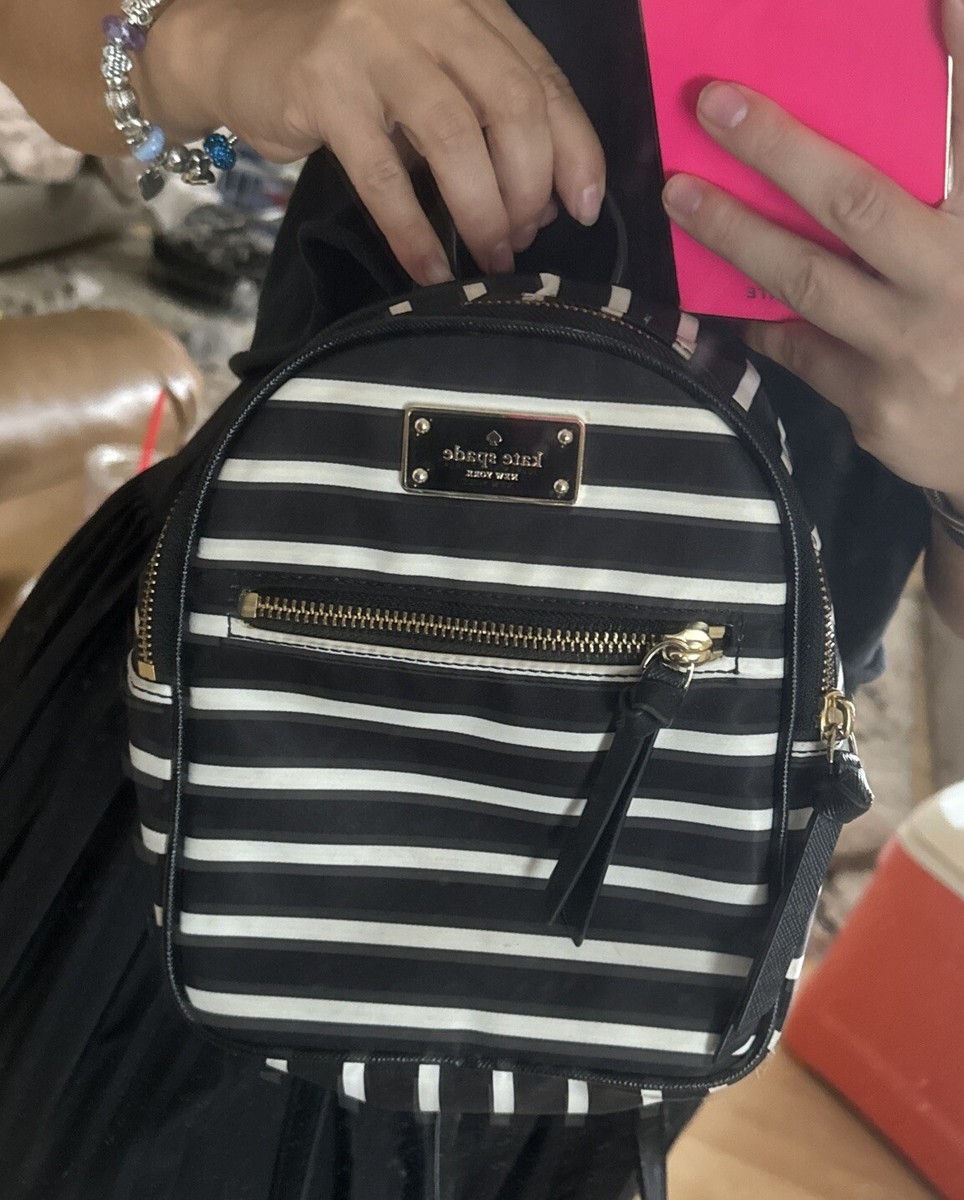 Kate Spade Wilson Road French Stripe Mini Bradley Backpack  display picture 1