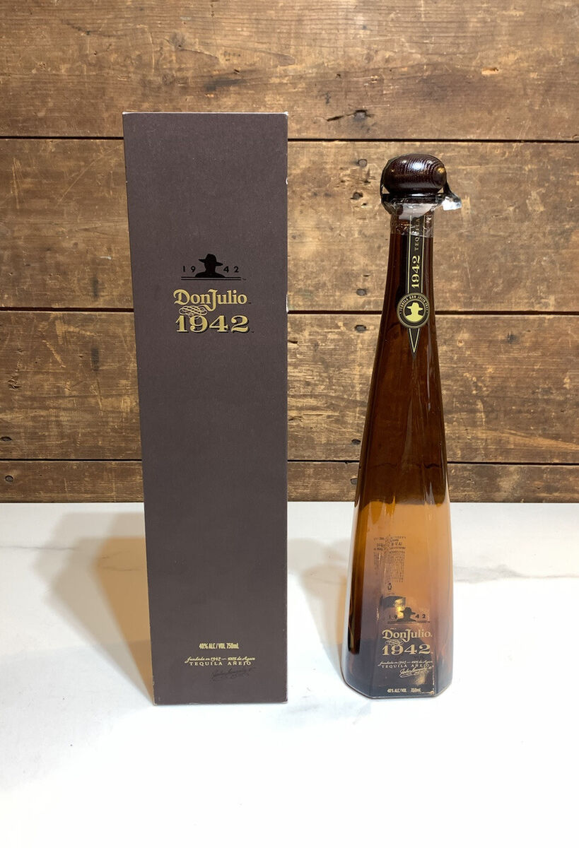Collectible Don Julio 1942 Tequila Anejo Bottle 750ml with Collectible Don Julio 1942 Tequila Anejo Bottle 750ml with