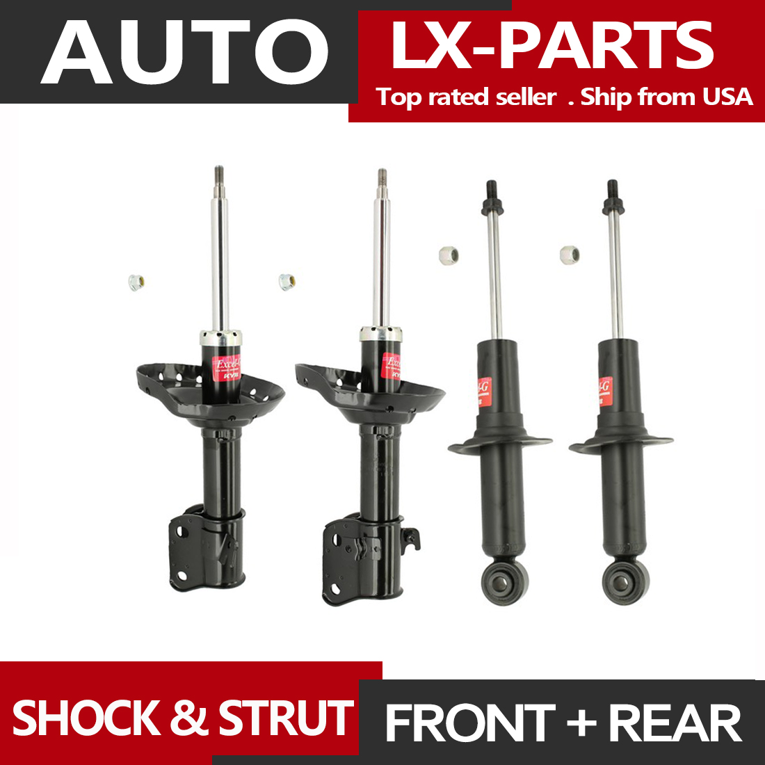 Front&Rear KYB Struts Shocks Suspension For 2005-2009 SUBARU LEGACY GT Limited