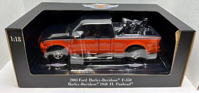 2004 Harley Davidson Diecast Ford F350 with 1948 FL Panhead 1/18