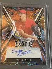 2023 Leaf Exotic Phillies Mick Abel Auto Orange 1/3
