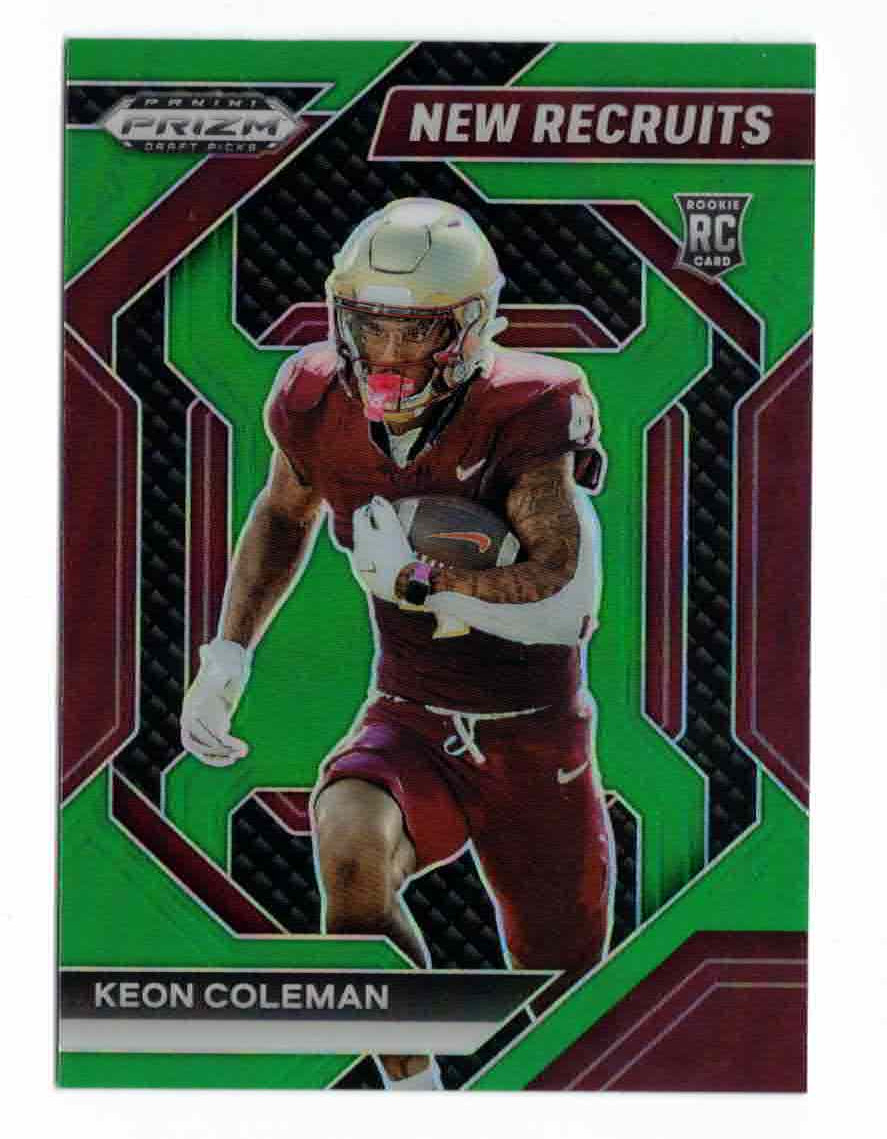 2024 Panini Prizm Draft Picks - New Recruits Keon Coleman #NR-KCN Green Prizm...