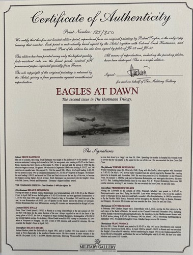 Eagles at Dawn Robert Taylor Comrades Edition Signed and Numbered Print - Picture 5 of 9