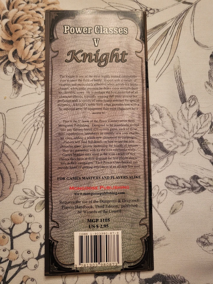 D-20 Mongoose Publishing Power Classes: The Knight handbook - Image 2 of 2