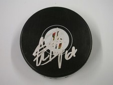 Ben Harpur Ottawa Senators Signed NHL Logo Puck LOM COA (PK2001)