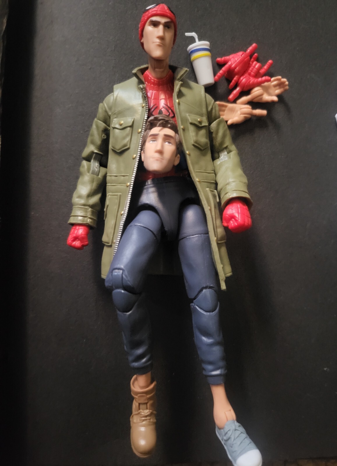 Marvel Legends Peter B Parker figure Into the Spider-verse Loose | eBay