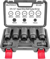 12 Point Axle Nut Socket Set 12 Drive Spindle Axle Nut Impact Deep Socket Set 12 Point Axle Nut Socket Set 12 Drive Spindle Axle Nut Impact Deep Socket Set