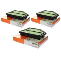 3X Mahle / Knecht Lx 3007 Luftfilter Filter Air