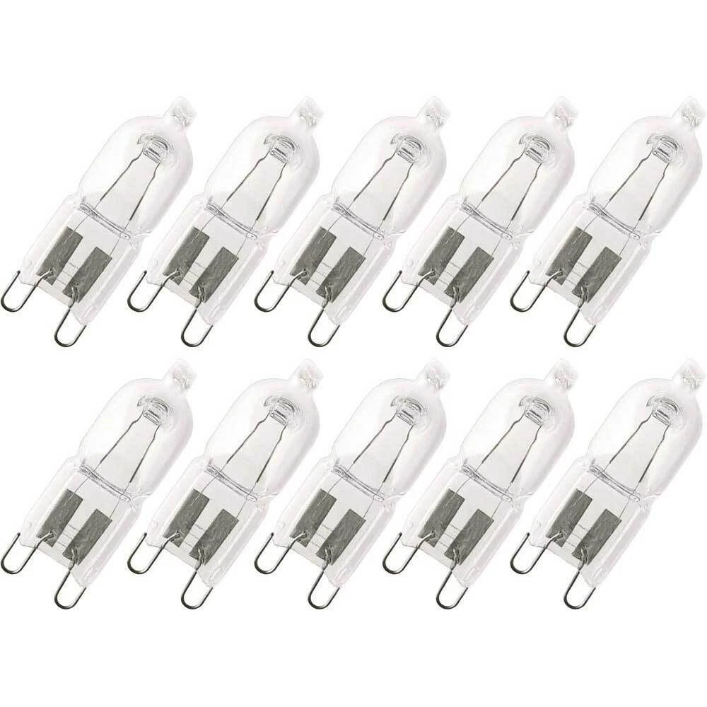 10 X Osram Eco Halogen Pin Base 48W 60W G9 Clear Halopin 66748