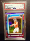 2024 Panini Donruss Bo Nix Denver Broncos Optic Preview Pink Rated Rookie #369 …