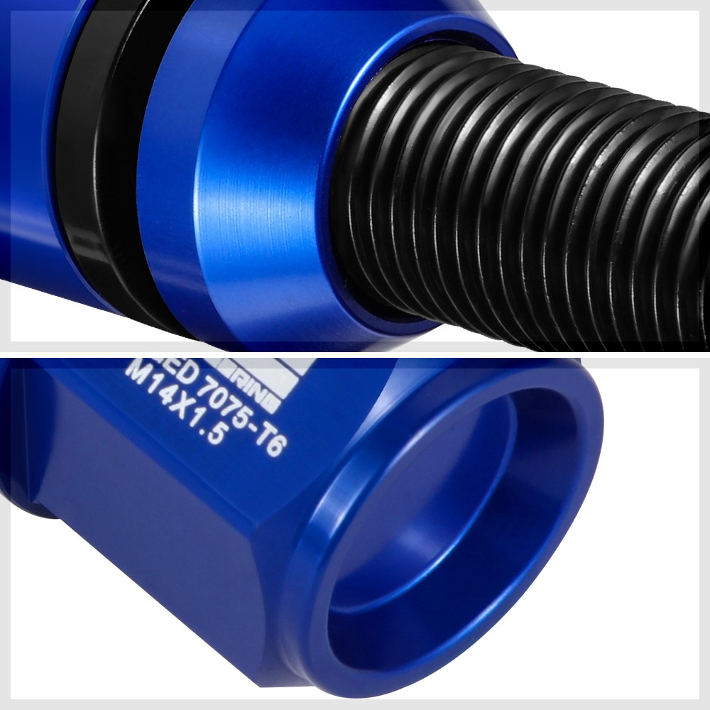 [J2] Fit 1992-2022 BMW/Maserati M14x1.5 Blue Closed End Style Lug Nuts Set 20x