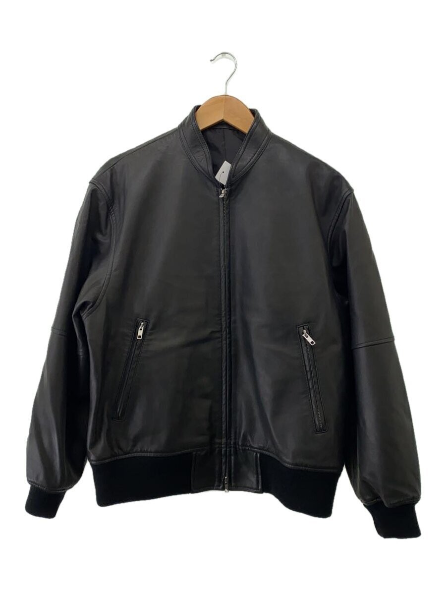 Journal Standard Sheepskin Leather Blouson Jacket Black Plain Size S-image